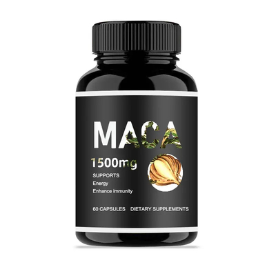 Healthcare Supplement OEM ODM Private Labels Black Maca Capsules Maca Root Capsules for Men
