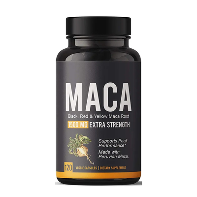 COA Certificated Men Herbal Supplements Black Maca Capsules For Man Power