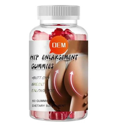 Women's Boob Breast Enhancement Gummies Vitamin B6 Folic Acid Biotin Maca Root Extract
