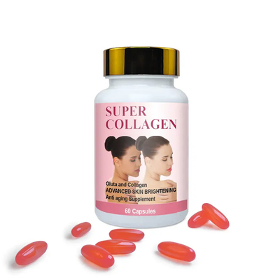 Private Label Collagen Glutathione Pills Vitamin E 400 IU Softgel Capsules for Skin Whitening