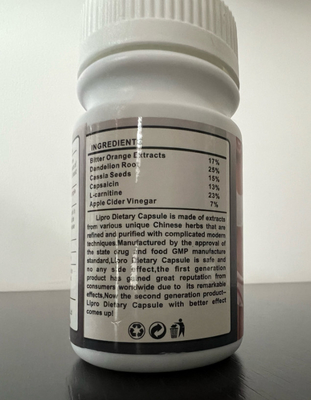 Pure Herbal Weight Loss Capsule Fat Blocker Pills For Lipo Slimming ODM