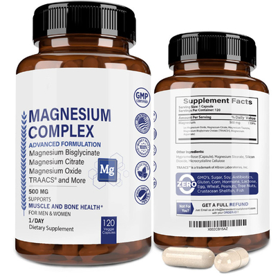 Marine Magnesium Sleep Enhancing Supplements Capsules For Sports Fitness